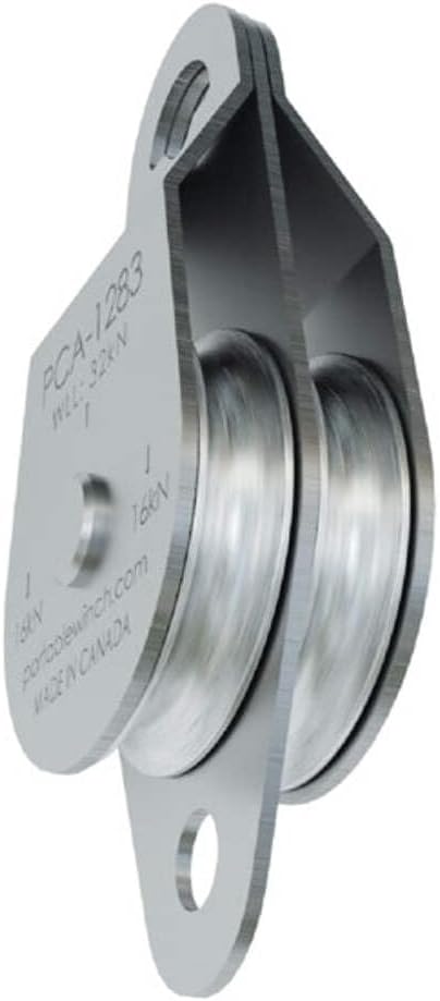 Portable Winch 3" Snatch Block for 3/8 inch Rope - Double sheeve