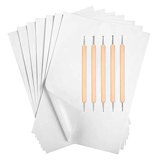 Papel de Transferencia de Carbón Blanco, 100Pcs 11,7 x 8,3 Pulgadas A4 Papel Transferde de Papel de Calco, Papel de Trazar de Copia de Grafito de Carbono con 5 Stylus en Relieve Stylus para Tela Papel