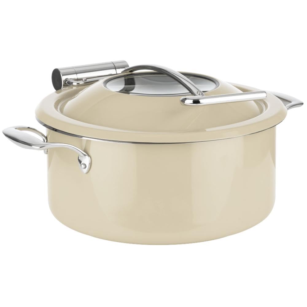APS 12344 Chafing Dish ORBIT - acciaio inox 18/8, Ø 30,5 cm, adatto all'induzione, color sabbia
