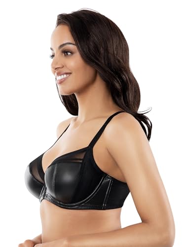PARFAIT Stevie Faux Leather Full Busted Unlined Non-Padded Underwired Bra3