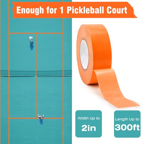 Cinta de marcado para cancha de pickleball de 2 pulgadas que evita borrones 3