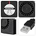 4PCS 7515 Cooling USB Blower Fan 3D Printer DC 5V Fans Blower Turbo Hydraulic Bearing Brushless Cooling Fan for Small Appliances Replacements 75x75x15mm (DC 5V-USB)