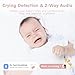 2K WiFi Baby Camera,Smart Baby Monitor with Floor Stand,No Wearables 2K Crib Camera with AI Breathing Monitor, Night Vision,Sleep Tracker,Cry&Motion Alerts, Diaper&Feeding Record for Toddler Room (1)