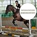 Lljsszr 2X Horse Keyhole Track Rail Enhancing Training Versatile Stable Equestrianism Horse Jump Pole Holders with Pinless Jump Cup