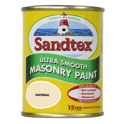 Sandtex 150ml Tester Pot Oatmeal Ultra Smooth Masonry Paint