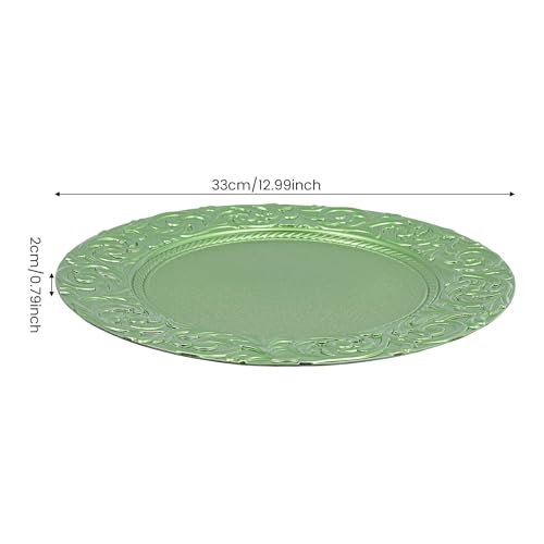 Set de 100 Platos Cargadores Reutilizables Redondos 13" miniatura 2