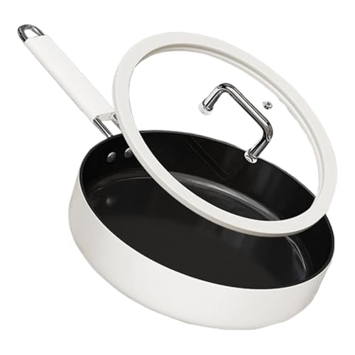 Générique Non Stick Frying Pans, Stir-Fry Pan, Titanium Cookware, Ceramic Coating Pot, Even-Heat Cooking, for Induction, Electric Stove, Oven Use, Kitchen Tools, Daily Meal Prep