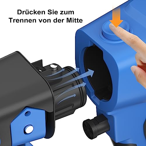 Akku Farbspritzpistole Yiyai 18V mit 1500mAh und 4 Düsen