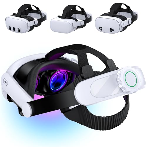 ヘッドストラップ ダブル調整ノブ搭載 エリートストラップ代替 VRヘッドセットアクセサリー 強化サポート&圧力分散&長時間プレイ対応