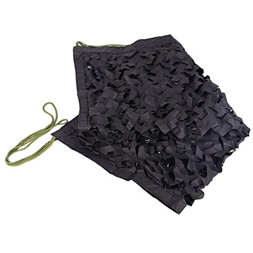 Tarnnetz Bundeswehr Schwarz Camouflage Netz camo Netz Markisen für Camping verstecken Jagd Tarnzelt Tarnung Sonnenschirm…
