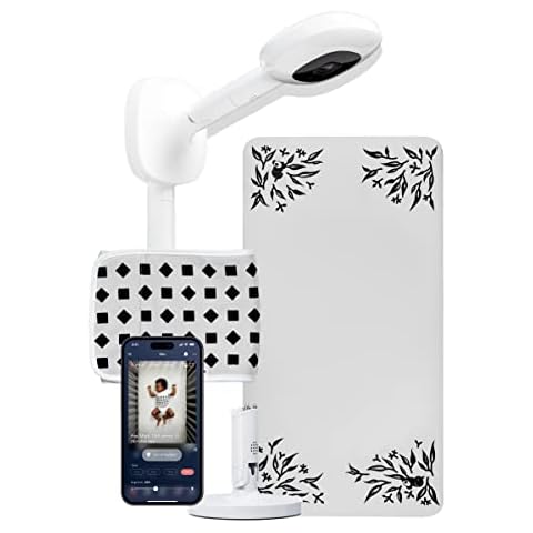 Nanit Pro Complete Monitoring System – Includes Wi-Fi HD Video Camera w/Nightlight and Night Vision, Multi-Stand, Smart Sheets & Breathing Wear Band - Tracks Infant Sleep, Breathing Motion, & Height Cover