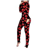 Ropa de Dormir Botón talla S Pijama Mujer Invierno Mujer Conjuntos de Pijamas con Estampado de Mariposa con Solapa Botón en el Trasero Elegantes Elástico Larga Elegantes Elástico Larga Estampado de Flores con Impresión Mariposa Sudadera Pareja con Capucha Manga Larga Letra Sexy Slim Fit Sexy Slim Fit Una Ropa de Dormir Pijamas Cosplay Disfraz Mamelucos Adulto Homewear Onesie Adulto Onesie