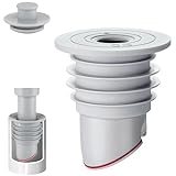 Washing Machine Drain Hose Seal, JHBKing Washer Drain Outlet Plug, Silicone, Prevent Odors and Backflow, Pipe Seal Ring, Sewer Seal Coupler for Washing Machine Box (Fit 1.75''–2.0'' ID Outlet)