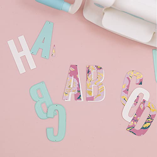 Craftelier - Set of 39 Capsule Letters and Symbols for Card Making Scrapbooking and Crafts Projects, Turquoise, 5,5 cm - Image 2