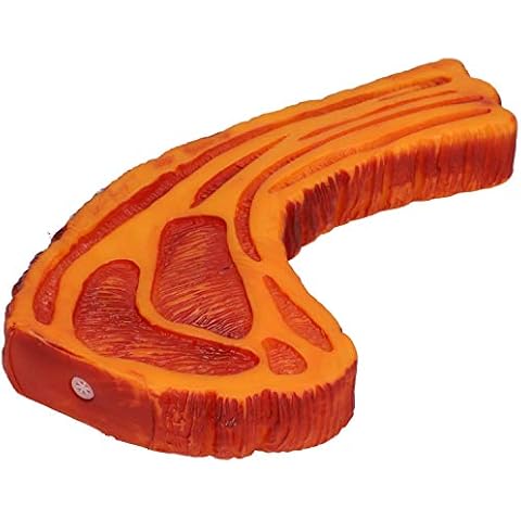 AB Tools Happy Pets Pet Dog Vinyl Steak Food Doy Toy Play Toy With Squeak 2.5x12x20cm Cover