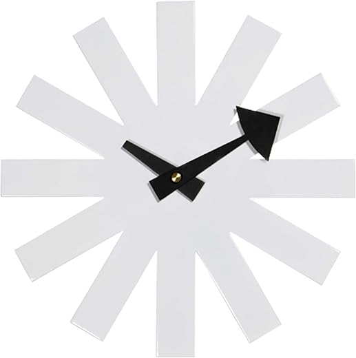 SHISEDECO Modern Non Ticking Mid Century Retro Design Decorative Silent Wall Quartz Clocks 10 Inch