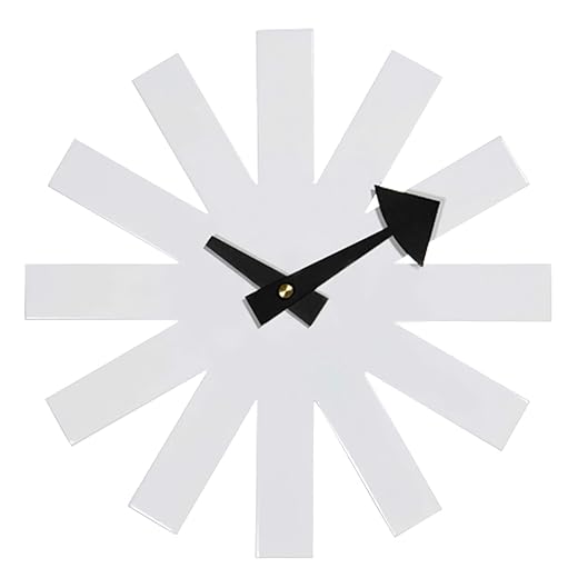 SHISEDECO Modern Non Ticking Mid Century Retro Design Decorative Silent Wall Quartz Clocks 10 Inch