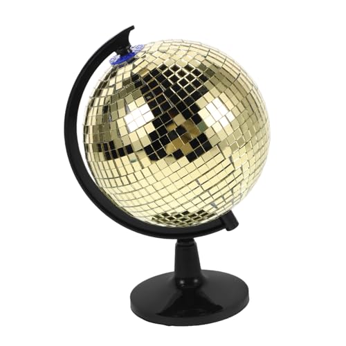 ifundom Rotating Disco Ball Globe Table Decor Disco Ball Holder for Events Parties