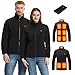 Gnkdfon Heizweste Beheizbare Weste Fleece Beheizbare Jacke für Herren Damen mit 10000mAh Akku,3 Temperaturregler 9 Heizzone,Elektrische Heizjacke Beheizte Weste für Outdoor Wintersport Skifahren