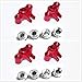 for 1/16 Mini E REVO Summit Slash Rally 7034-4PCS Set Aluminum Front + Rear Knuckle Arm Red
