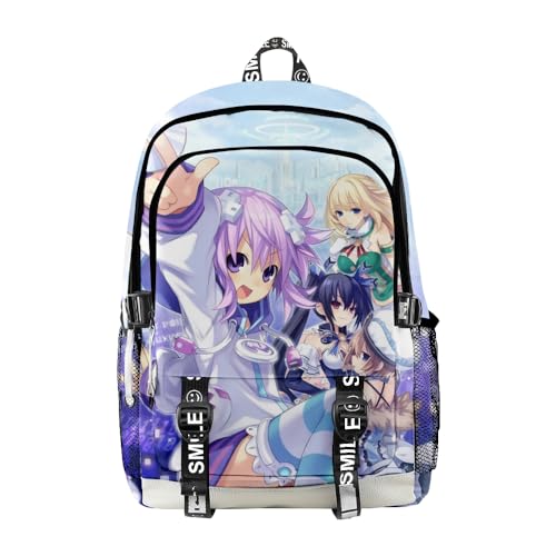ISaikoy Anime Hyperdimension Neptunia Backpack Daypack Laptop Bag 3D Printing School Bag Bookbag 1 - Main Image