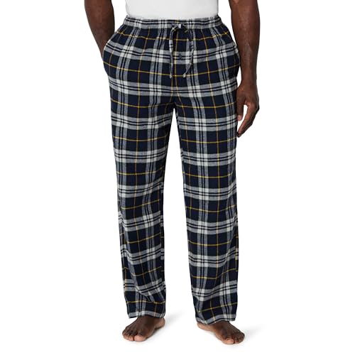 Image of Amazon Essentials Men's 100% Cotton Flannel Sleep Pant, Relaxed Fit Lounge Pants with Elastic Waist and Drawstring