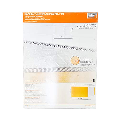 Buy Schluter Kerdi 36Inch x 55Inch OffCenter Linear Drain Shower