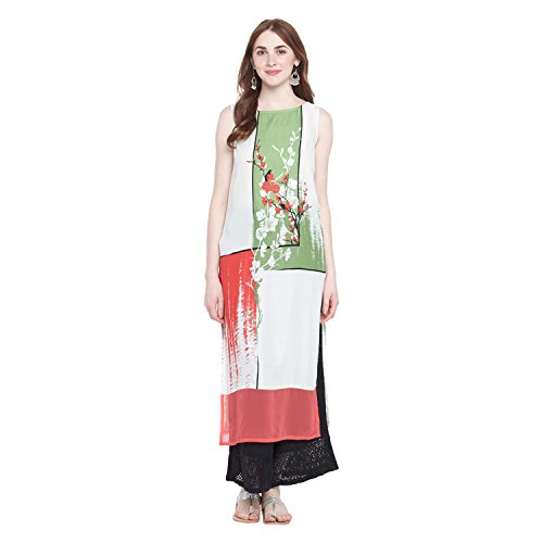 Image of Rangmanch By Pantaloons Women's Rayon Straight Kurta