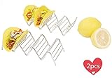 porta tacos mexicanos ✦ Nuestro soporte para tacos se apila cuidadosamente y se lava fácilmente en el lavavajillas, sin oxidación. No se meta con soportes de plástico o aluminio que puedan derretirse o corroerse en el lavavajillas.