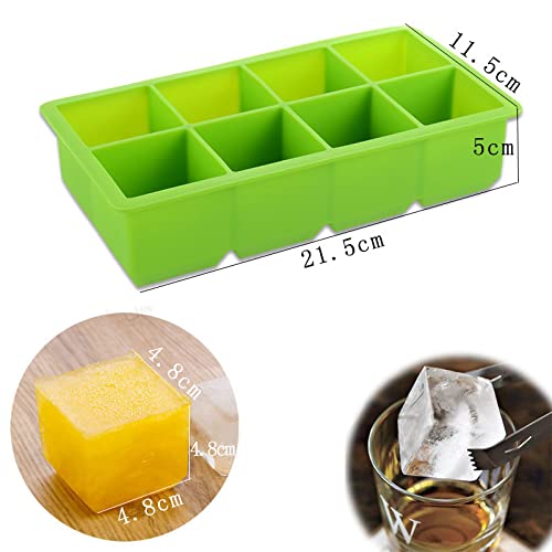 Molde flexible de silicona para hielo 8 compartimentos miniatura 6