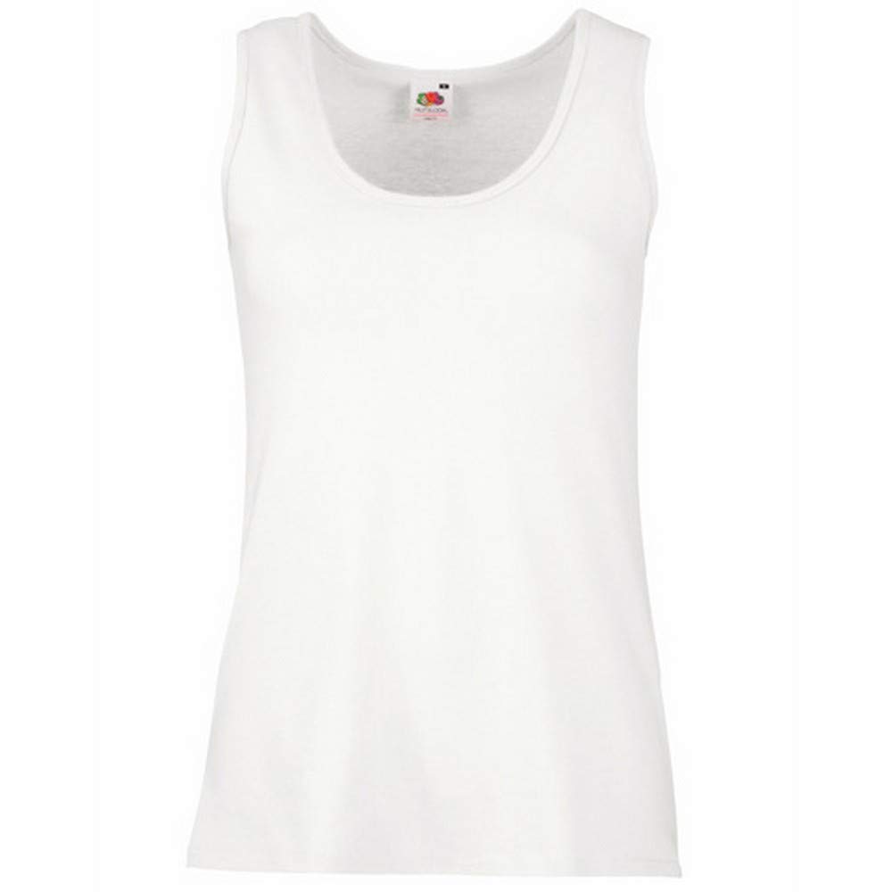 Fruit of the Loom Ladies/Womens Lady-Fit Valueweight Vest (L) (White)