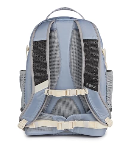 Image of JanSport Odyssey 38L Laptop & Hiking Backpack, Fits 15 inch Laptop or 3 L Hydration Bladder, Grounded Grey, Tuck-Away Hip Belt, Dual Main Compartments, Ergonomic Padding, College & Travel Daypack