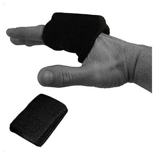 Dynamix Athletics Knuckle Guards EVO - Elastischer Knöchelschutz Bandagen Polster für Boxbandagen Knöchelschoner Boxen … (Schwarz)