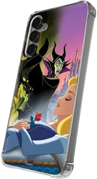 Skinit Clear Phone Case Compatible with Galaxy S24 Plus - Officially Licensed Disney Villains Sleeping Beauty and Maleficent Art Design