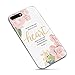 iPhone 7 Plus/iPhone 8 Plus Case Girls Women,Cute Flowers Floral Christian Quotes Bible Verses Inspirational Proverbs 3:5 Trust Lord with All Your Heart Soft Case Compatible for iPhone 8 Plus/7 Plus