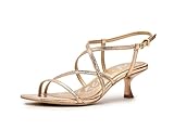 Circus NY by Sam Edelman Women's Jasmine Heeled Sandal, Gold Leaf, 9