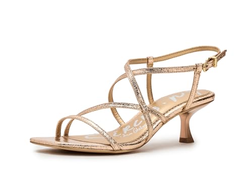 Circus NY by Sam Edelman Women's Jasmine Heeled Sandal, Gold Leaf, 7