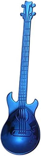 COMIART - Cucharas de té de acero inoxidable 1810 de 4.7 pulgadas, para mezclar guitarra, café, té, saludable, elegante, multifuncional, para café