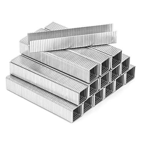 AECCN Kit d'agrafes robustes - 2000 agrafes de qualité supérieure pour pistolet agrafeur, parfaites pour la fixation, la décoration, la menuiserie, les meubles, les portes et les fenêtres Cover
