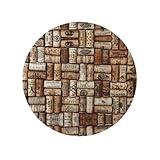 Pegatinas magnéticas redondas de corcho de vino, cocina