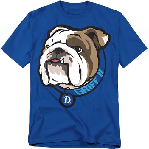 LOGOVISION Drake University Big Mascot Unisex Adult T Shirt, Royal, Large