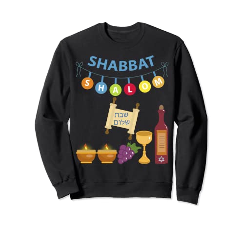 Shabbat Shalom Camiseta divertida judía 2021 Sudadera