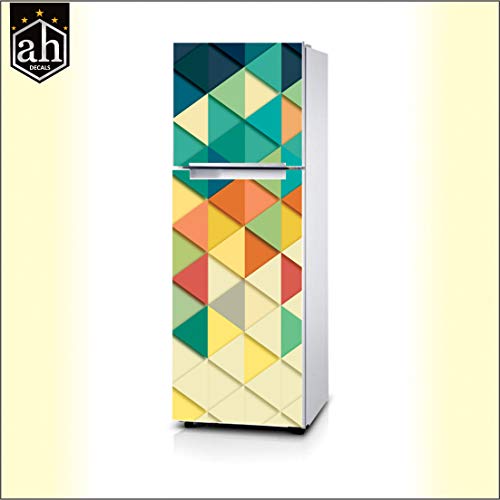 Image of Fridge Sticker Decorative Refrigerator Door Sticker PVC Vinyl Fridge Wrap Sticker for Home (160 cm x 60 cm or 63 X 24 Inches) (Design 7)