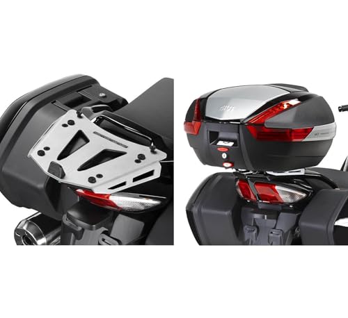Plus de Sac à Dos Lourd : Givi Top Case Monokey 40 lt et Platine SRA2109 pour Yamaha FJR 1300
