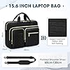 RAINSMORE Laptoptasche 15,6 Zoll für Damen Laptop Aktentasche Wasserdichte Laptop Notebook Tasche Business Arbeitstasche Umhängetasche für Büro Arbeit Schwarz #1