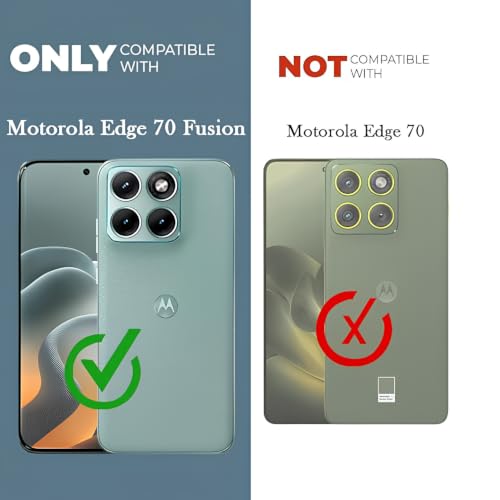 Image of Lifetime Anti-Yellow Clear Back Cover Case for Motorola Edge 70 Fusion 5G (Sleek Crystal Hard Back | Shockproof Protection with Camera Protection)