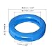 PATIKIL Key Cap Cover Rings, 10Pcs 24mm Keys Identifier Coding Tags Silicone Sleeve for Office House Apartment Blue