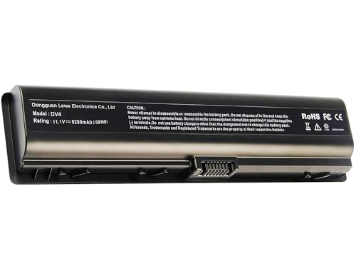 Batternix DV2000 batería de portátil para HP Pavilion DV2100 DV2500 DV6000 DV6700 Serie P/N's: 441425 001 446506 001 446507 001 HSTNN DB42 452057 001 hstnn c17c 417066 001 441611 001 Rendimiento Alto