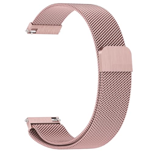Vanjua 20mm Watch Band Quick Release Replacement Wristbands, Stainless Steel Metal Mesh Loop Adjustable Magnetic Replacement Straps Bands for Men Women by Vanjua - Used condition - US$7.32