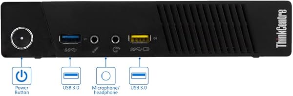 Lenovo, Mini Pc fisso i5, Ram 8 Gb, SSD 256 Gb, Wi Fi, Pc desktop i5, Computer pronto all'uso, Wi Fi, Libre Office (Ricondizionato) - 4